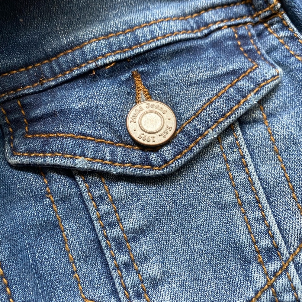 Girls Mudd Medium Blue Jean Jacket - Picture 3 of 4